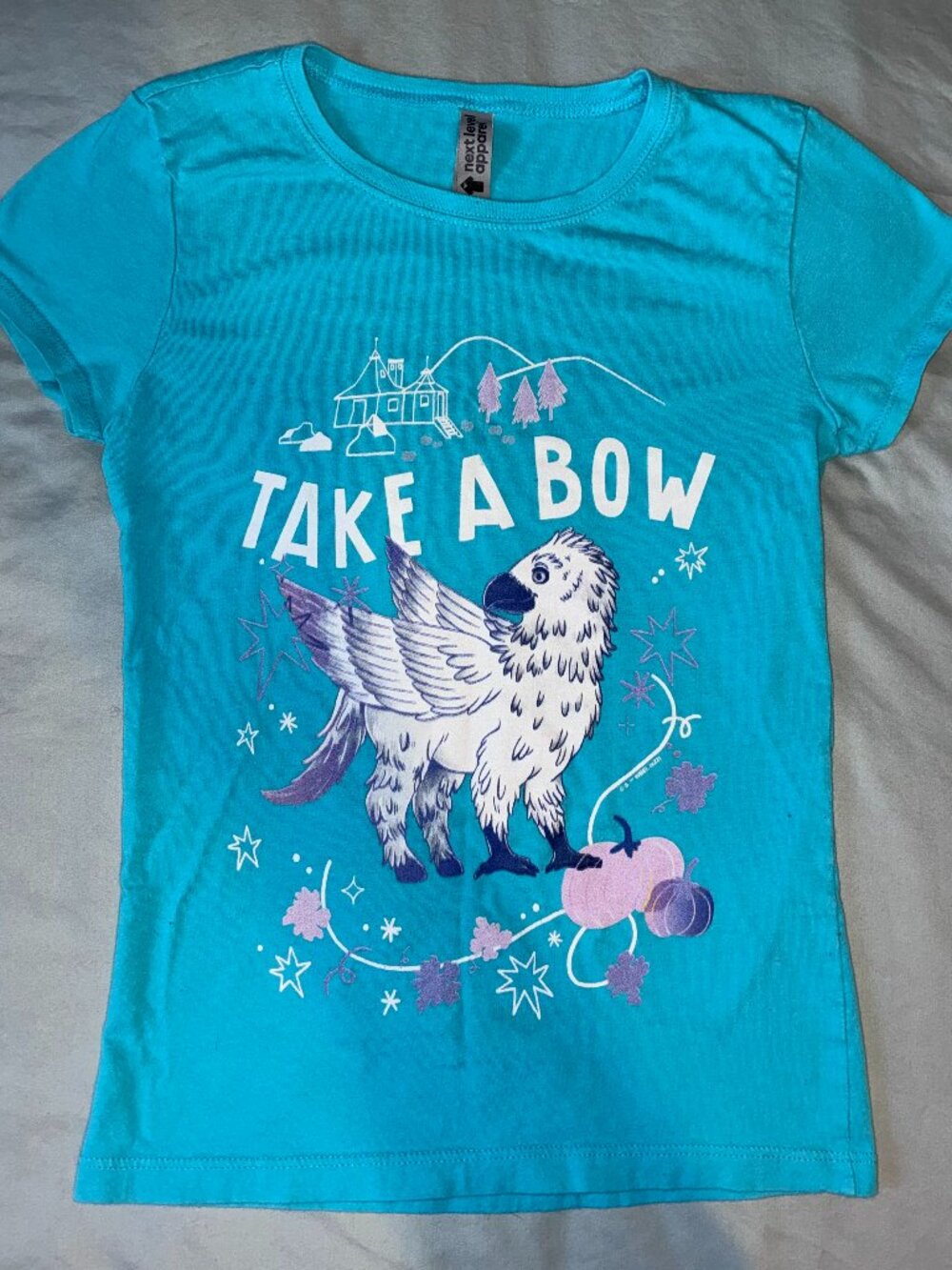Next Level Apparel "Take A Bow" Girls Harry Potter T-Shirt Size Large (10-12)